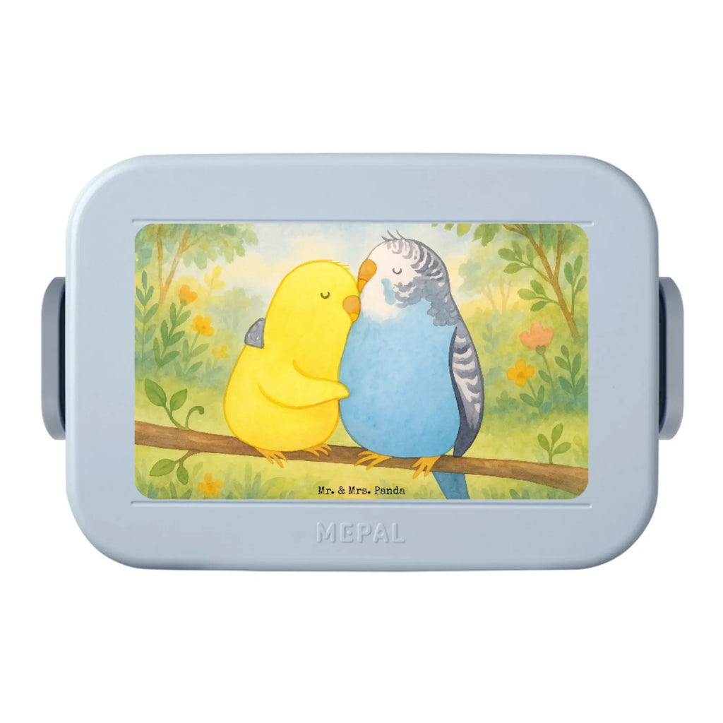 MEPAL Bentobox Wellensittich Liebe Design Bentobox, Brotdose, Lunchbox, Liebe, Partner, Freund, Freundin, Ehemann, Ehefrau, Heiraten, Verlobung, Heiratsantrag, Liebesgeschenk, Jahrestag, Hocheitstag, Nähe, Vögel, Vertrauen, Kuscheln, Wellensittich