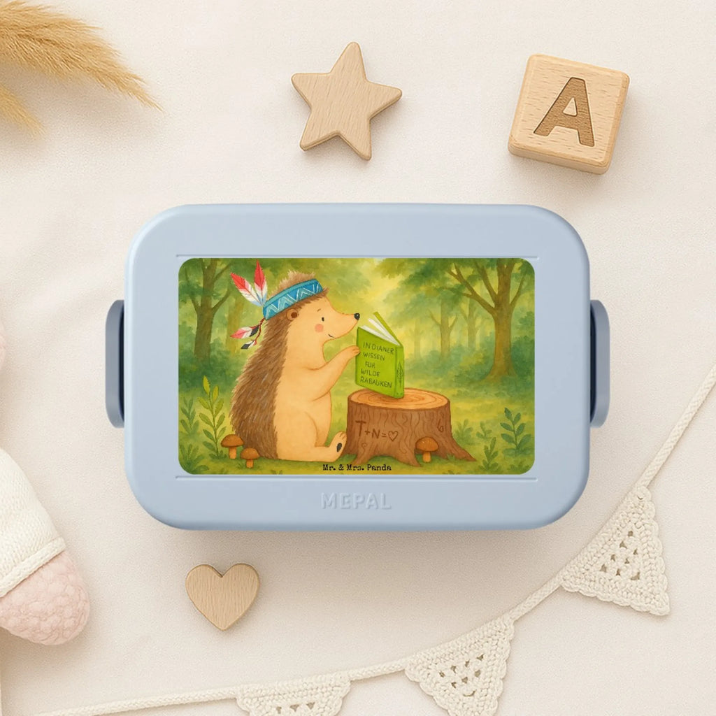 MEPAL Bentobox Igel Federschmuck Design Brotdose, Bentobox, Lunchbox, Waldtiere, Tiere, Lagerfeuer, Indianer, Camping, Igel, Abenteuer