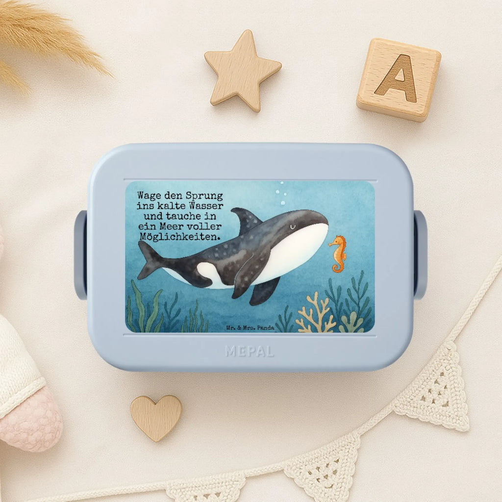 MEPAL Bentobox Orca Design Brotdose, Lunchbox, Bentobox, Meerestiere, Meer, Urlaub, Killerwal, Startup, Möglichkeiten, Büro, Arbeit, Motivation, Wal, Orca, Selbstliebe, Neustart, Orcas