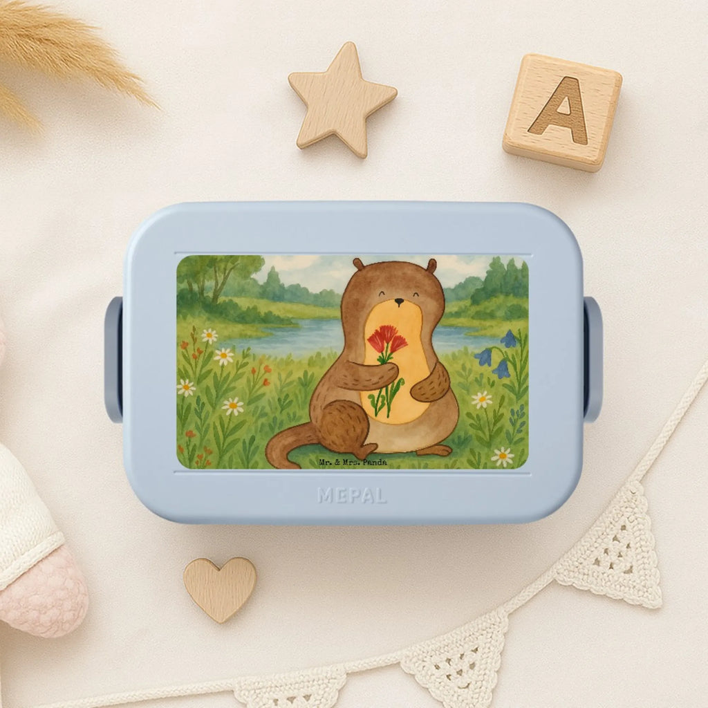 MEPAL Bentobox Otter Blumenstrauß Design Bentobox, Lunchbox, Brotdose, Otter, Fischotter, Seeotter, Otter Seeotter See Otter
