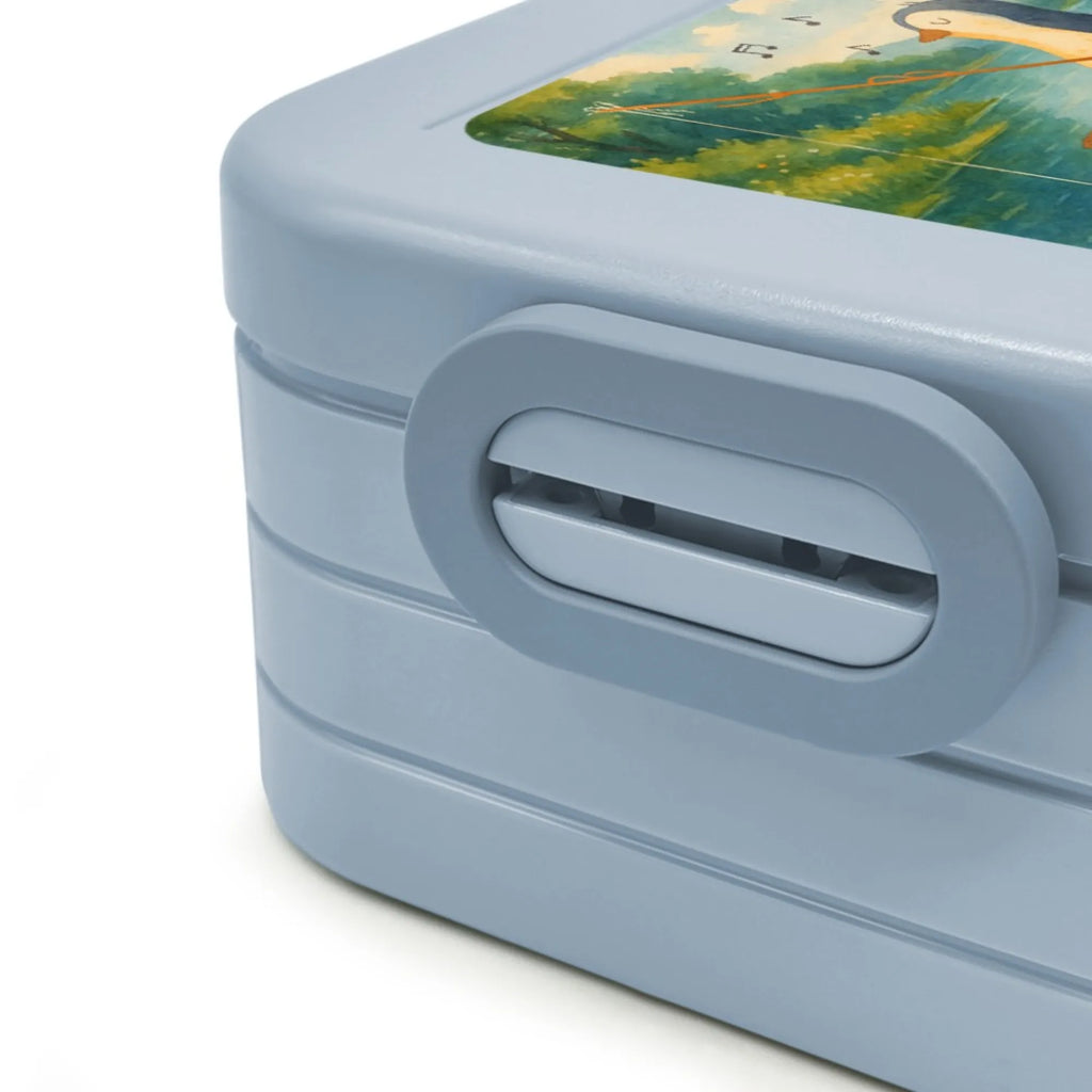 MEPAL Bentobox Pinguin Angelboot Design Bentobox, Brotdose, Lunchbox, Pinguin, Angeln, genießen, Geschenkidee Liebeskummer, Neustart, Boot, Scheidung, Motivation, Neuanfang, Pinguine, Lebenslust, Angelboot, Trennung, Leben