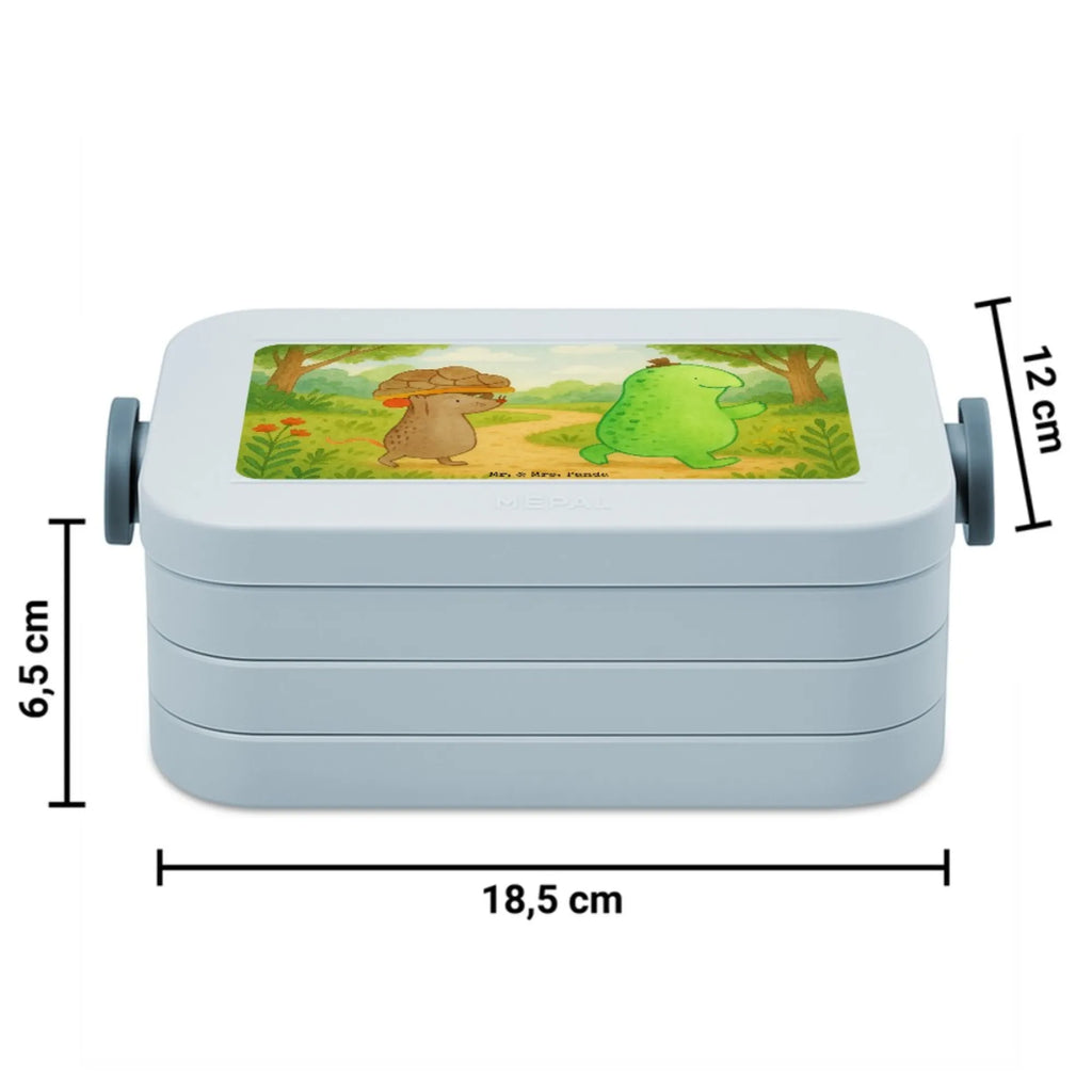 MEPAL Bentobox Schildkröte Maus Design Brotdose, Bentobox, Lunchbox, Schildkröte, Freunde, beste Freundinnen, beste Freunde, Maus, Freundinnen