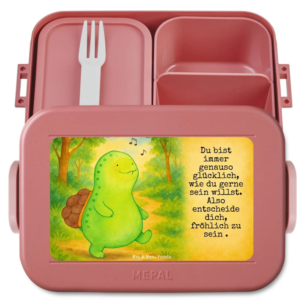 MEPAL Bentobox Schildkröte Pfeifen Design Bentobox, Brotdose, Lunchbox, Schildkröte, Schildi, Schildkröten, Lebensfreude, Motivation, Depression, fröhlich, Neuanfang, Trennung, Glück