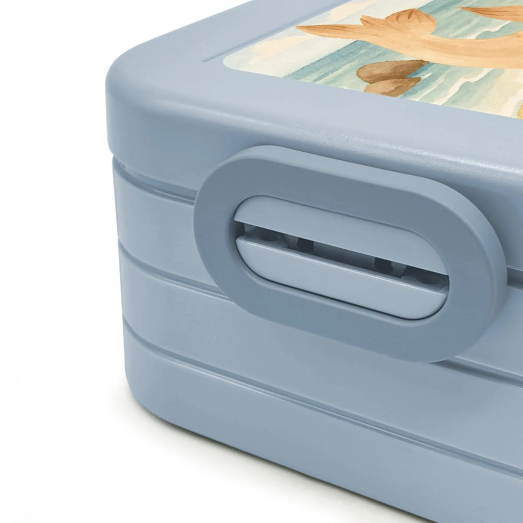 MEPAL Bentobox Robbe Liegen Design Lunchbox, Bentobox, Brotdose, Tiermotive, Gute Laune, lustige Sprüche, Tiere, Robben, Ostsee, Strand, Meerestier, Seehund, Freude, Lachen, Robbe, Nordsee