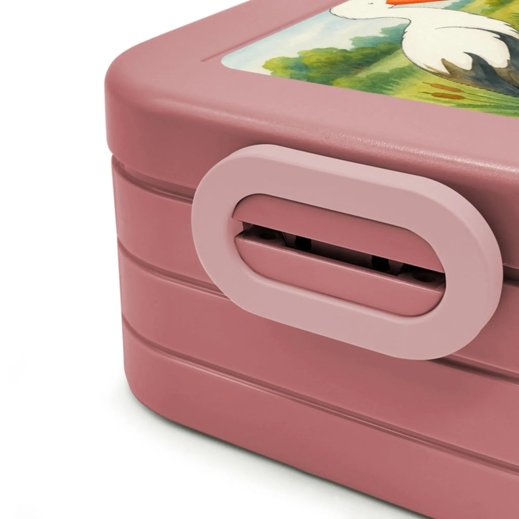 MEPAL Bentobox Storch Design Brotdose, Lunchbox, Bentobox, Tiermotive, Gute Laune, lustige Sprüche, Tiere, Störche, Mutter, Mütter, Baby, Schwangerschaft, Babybauch, Storch, Schwanger, Mutter werden, Geburt
