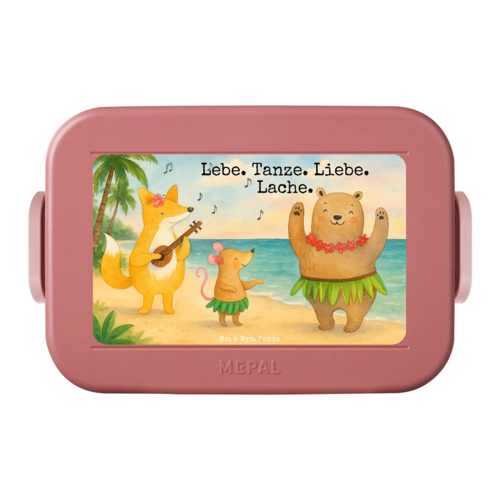MEPAL Bentobox Waldtiere Aloha Design Brotdose, Lunchbox, Bentobox, Tiermotive, Gute Laune, lustige Sprüche, Tiere, Wald, Tanzen, Leben, Hase, Lachen, Aloha, Waldtiere, Bär, Igel, Musik