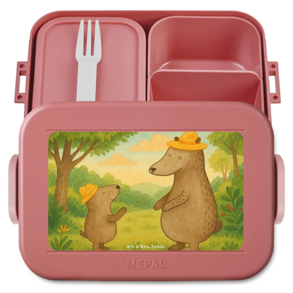 MEPAL Bentobox Bären mit Hut Design Bentobox, Brotdose, Lunchbox, Familie, Vatertag, Muttertag, Bruder, Schwester, Mama, Papa, Oma, Opa, Daddy, Vorbild, Papi, Family, Vater-Sohn, Kinder, Lieblingsmensch, Bären, Kind, Paps, Vater, Dad, Sohn, Bär, Söhne