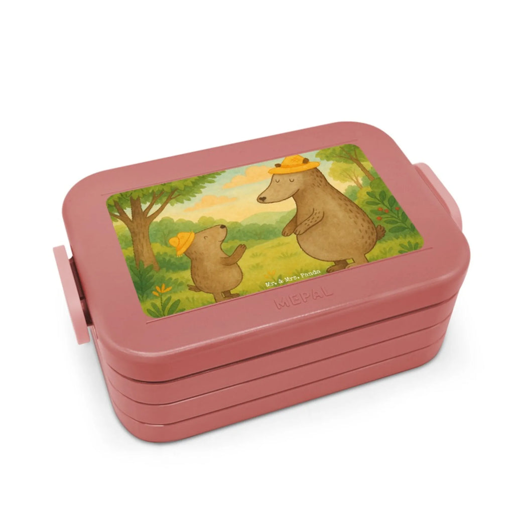 MEPAL Bentobox Bären mit Hut Design Bentobox, Brotdose, Lunchbox, Familie, Vatertag, Muttertag, Bruder, Schwester, Mama, Papa, Oma, Opa, Daddy, Vorbild, Papi, Family, Vater-Sohn, Kinder, Lieblingsmensch, Bären, Kind, Paps, Vater, Dad, Sohn, Bär, Söhne