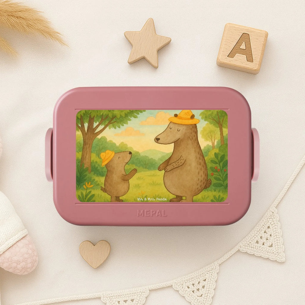 MEPAL Bentobox Bären mit Hut Design Bentobox, Brotdose, Lunchbox, Familie, Vatertag, Muttertag, Bruder, Schwester, Mama, Papa, Oma, Opa, Daddy, Vorbild, Papi, Family, Vater-Sohn, Kinder, Lieblingsmensch, Bären, Kind, Paps, Vater, Dad, Sohn, Bär, Söhne