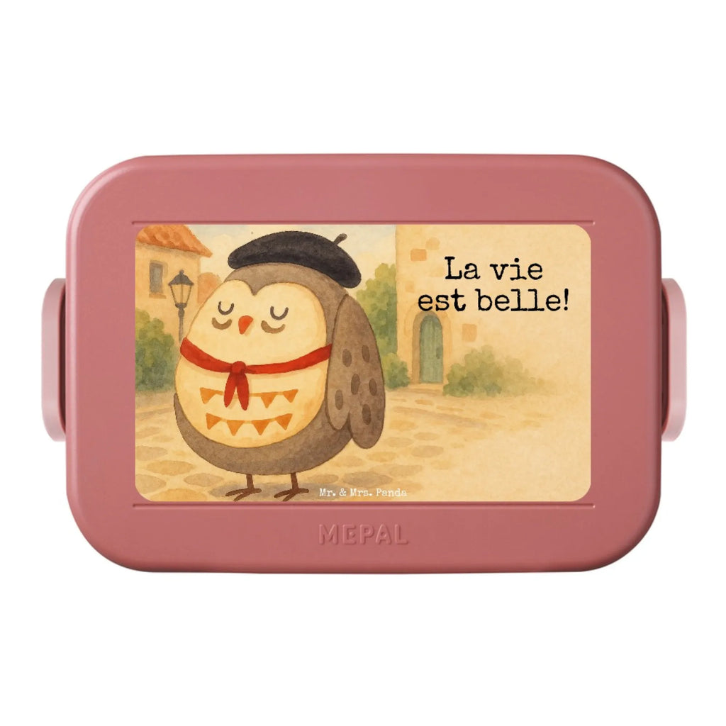 MEPAL Bentobox Eule Frankreich Design Lunchbox, Brotdose, Bentobox, Eule, das Leben ist schön, Owl, Spruch Französisch, hibou, Spruch schön, Frankreich, La vie est belle, Eulen, Eule Deko