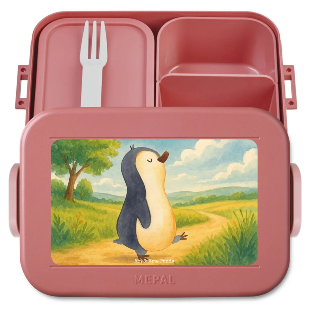 MEPAL Bentobox Pinguin marschieren Design Lunchbox, Brotdose, Bentobox, Pinguin, Schwester, Langschläfer, Frühaufsteher, Familie, Bruder, Pinguine