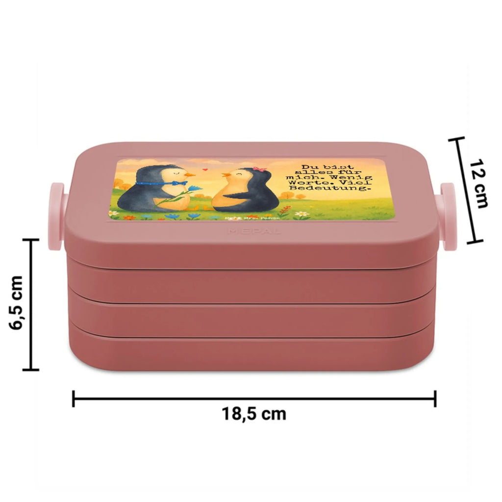 MEPAL Bentobox Pinguin Pärchen Design Bentobox, Brotdose, Lunchbox, Pinguin, Hochzeit, Pinguine, Hochzeitsgeschenk, Traumpaar, Liebe, Liebesgeschenk, Liebespaar, Jahrestag, große Liebe, Liebesbeweis, Hochzeitstag, Verlobung