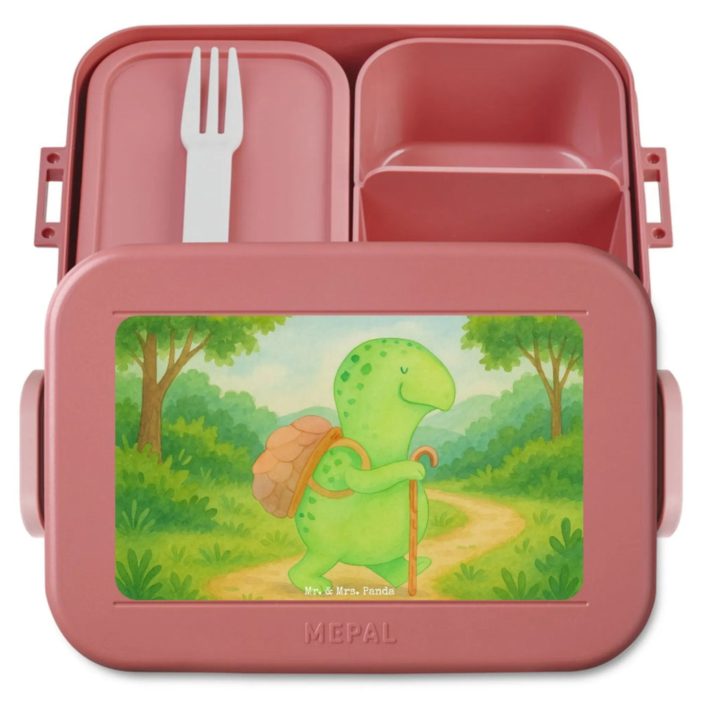 MEPAL Bentobox Schildkröte Wanderer Design Brotdose, Lunchbox, Bentobox, Schildkröte, Motivationssprüche, Neuanfang, Motivationsspruch, Motivation, Schildkröten