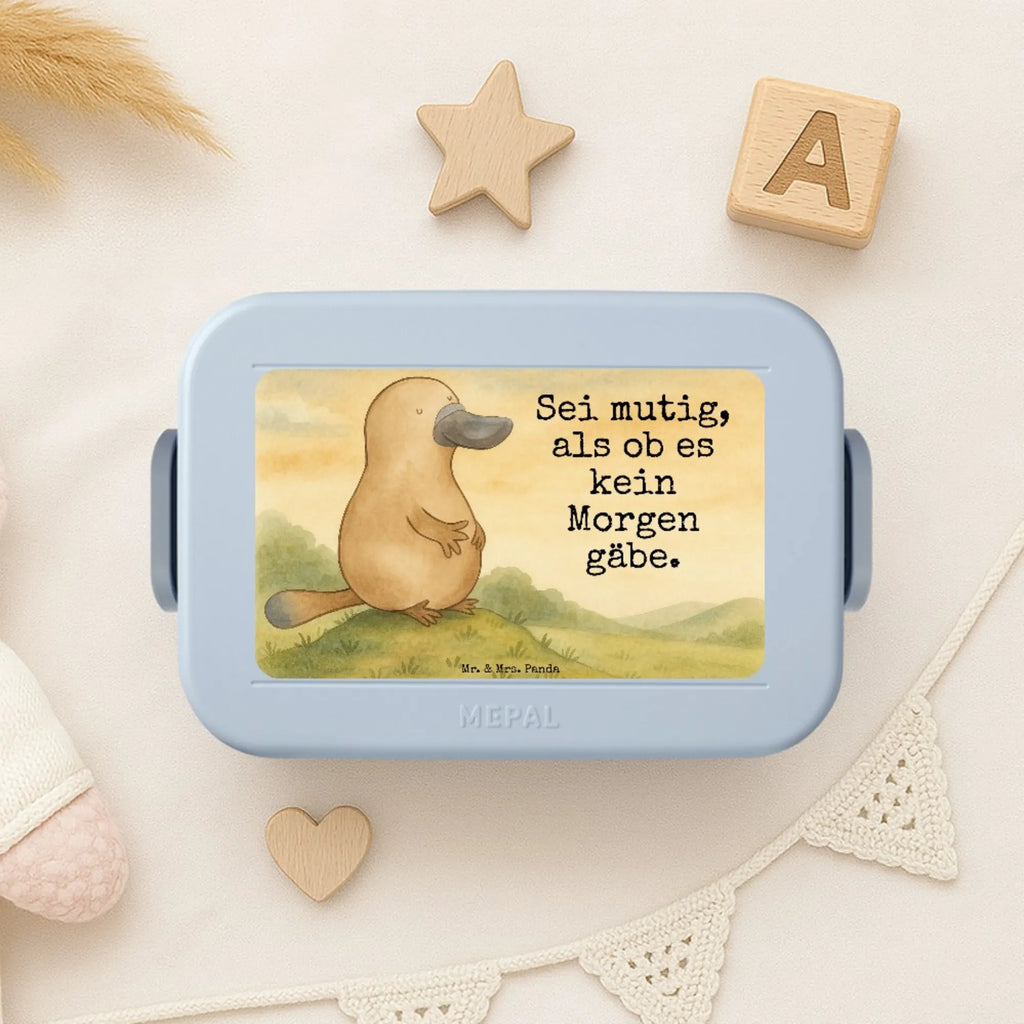 MEPAL Bentobox Schnabeltier Mut Design Brotdose, Bentobox, Lunchbox, Meerestiere, Meer, Urlaub, Schnabeltiere, Weltreise, Neustart, Büro, Neuanfang, Schnabeltier, Raodtrip, Arbeit, Motivation, mutig, Lebensweisheit, Mut, Training