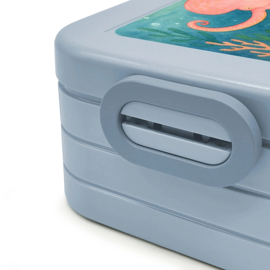 MEPAL Bentobox Tintenfisch Design Lunchbox, Bentobox, Brotdose, Tiermotive, Gute Laune, lustige Sprüche, Tiere, Meer, Wasser, Tintenfisch, Meerestier, Arme, Krake, Ozean
