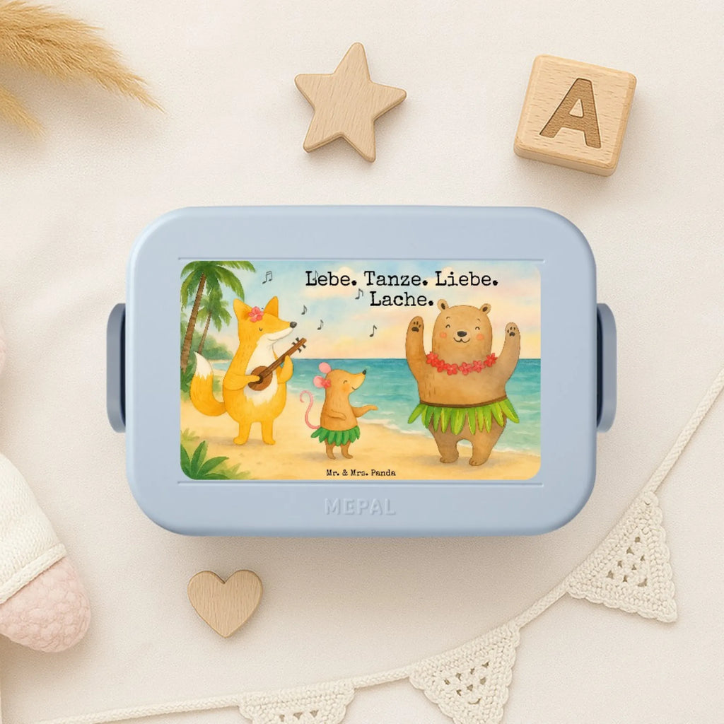 MEPAL Bentobox Waldtiere Aloha Design Brotdose, Lunchbox, Bentobox, Tiermotive, Gute Laune, lustige Sprüche, Tiere, Wald, Tanzen, Leben, Hase, Lachen, Aloha, Waldtiere, Bär, Igel, Musik