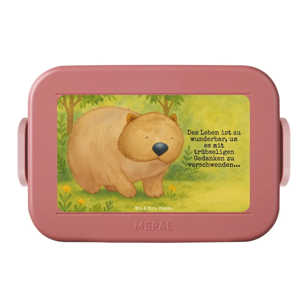 MEPAL Bentobox Wombat Design Brotdose, Lunchbox, Bentobox, Tiermotive, Gute Laune, lustige Sprüche, Tiere, Australien, Das Leben ist schön, Motivation, Spruch, Wombat