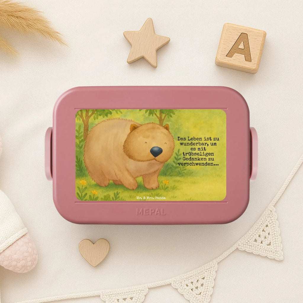 MEPAL Bentobox Wombat Design Brotdose, Lunchbox, Bentobox, Tiermotive, Gute Laune, lustige Sprüche, Tiere, Australien, Das Leben ist schön, Motivation, Spruch, Wombat