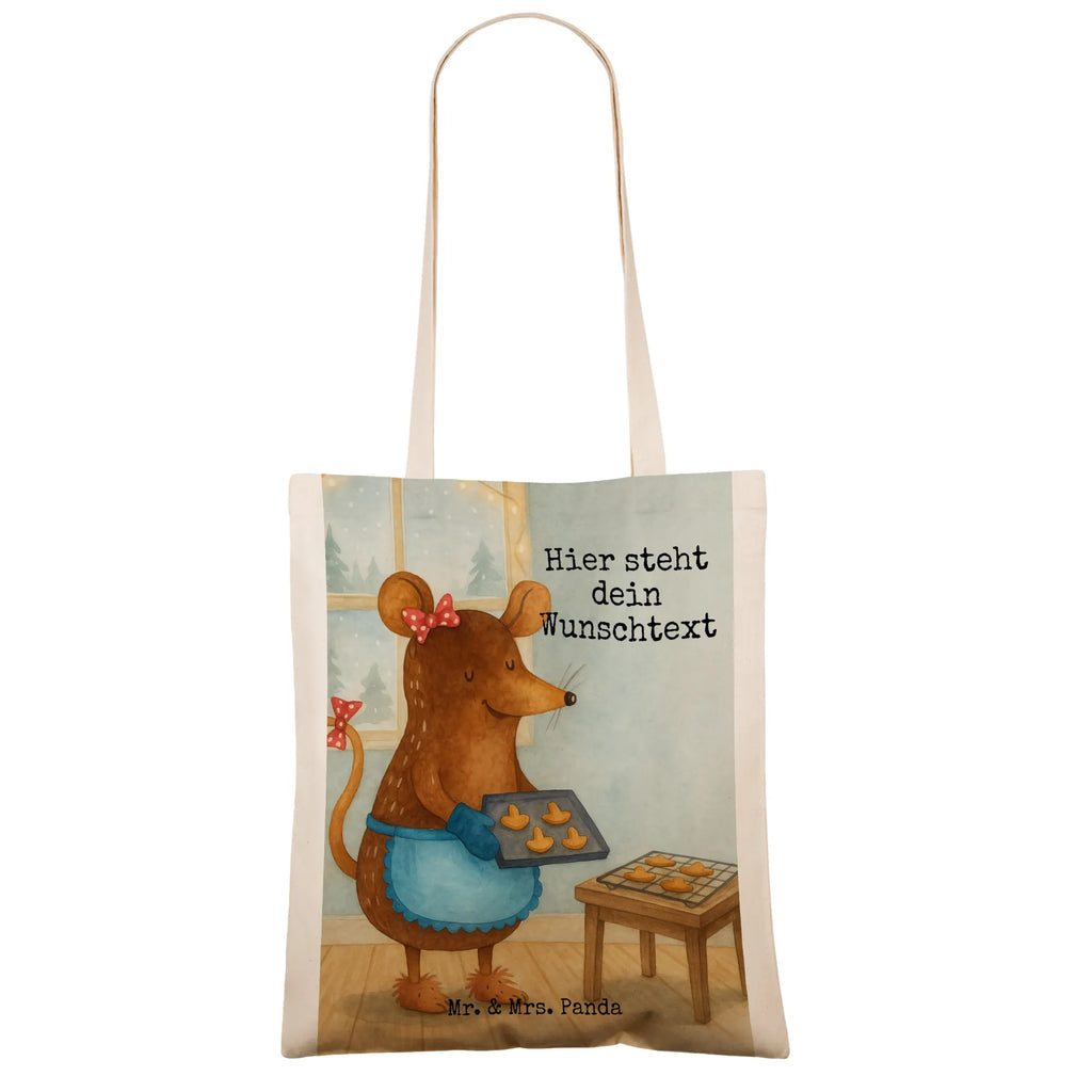 Personalised tote bag Mouse Cookies Design Winter, Christmas, Christmas time, snow, christmas baking, mouse, christmas cookies, christmas, chaosqueen, baking, winter, cookies