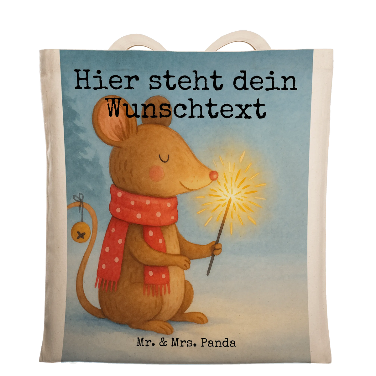 Personalised tote bag Mouse Christmas Design Winter, Christmas, Christmas time, snow, mouse, merry christmas, christmas, christmas miracle, christmas greeting, christmas motive