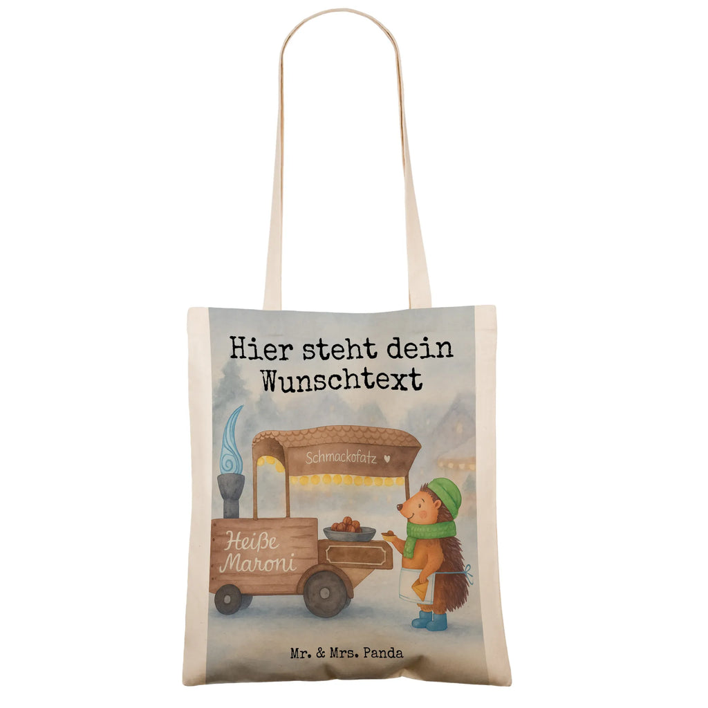 Personalisierte Tragetasche Igel Maronen Design Personalisierter Jutebeutel, Personalisierte Kindergartentasche, Personalisierte Tasche, Stoffbeutel mit Namen, Einkaufstasche mit Namen, Personalisierter Stoffbeutel, Tragetasche mit Namen, Personalisierte Einkaufstasche, Personalisierter Beutel, Personalisierte Jutetasche, Personalisierte Beuteltasche, Winter, Weihnachten, Weihnachtsdeko, Nikolaus, Advent, Heiligabend, Wintermotiv, Weihnachtsmarkt, Duft, Kastanien, Maronen