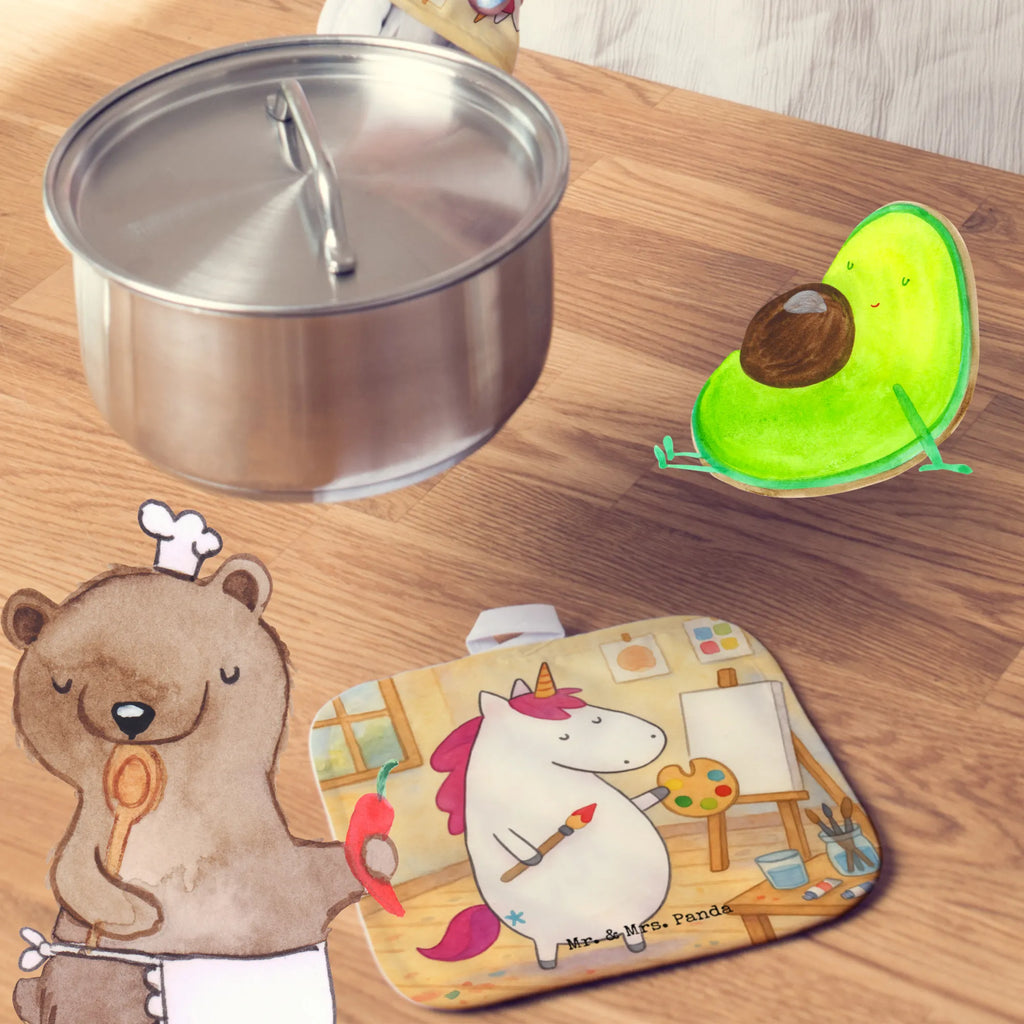 Pot holder unicorn Artist Design oven cloth set, kitchen, oven mitts, gloves, baking, oven glove, potholders, cooking, set, unicorn, unicorns, Brush, Painting, Drawing, Painter gift, English, Artist gift, Artist present, Pen, Artist, Unicorn, World, Gift