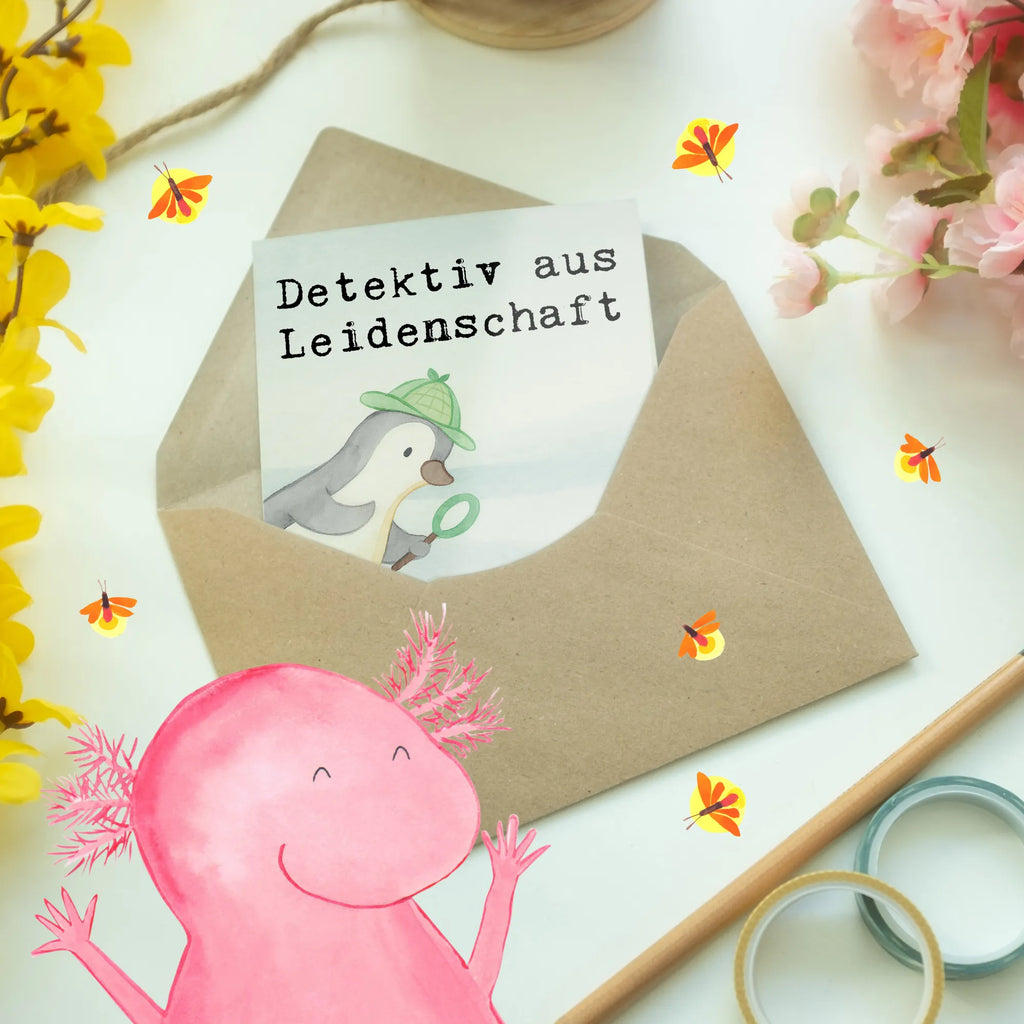 Greetings card Detective passion Design wedding card, birthday card, greeting card, folding card, invitation card, gift, gift idea, best, farewell gift, passing exam, anniversary, retirement, promotion, job start, sayings, funny, profession