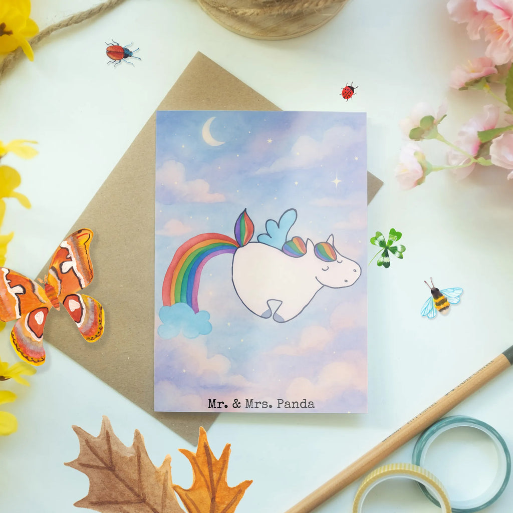 Greetings card unicorn Pegasus Design wedding card, greeting card, invitation card, folding card, birthday card, unicorn, unicorns, saying fun, rainbow, growing up, glitter, playing, reality, unicorn love, pegasus, Unicorn