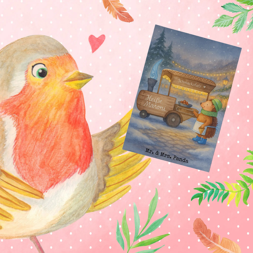 Greetings card hedgehog Chestnuts Design greeting card, folding card, invitation card, wedding card, birthday card, Winter, Christmas, Christmas time, snow