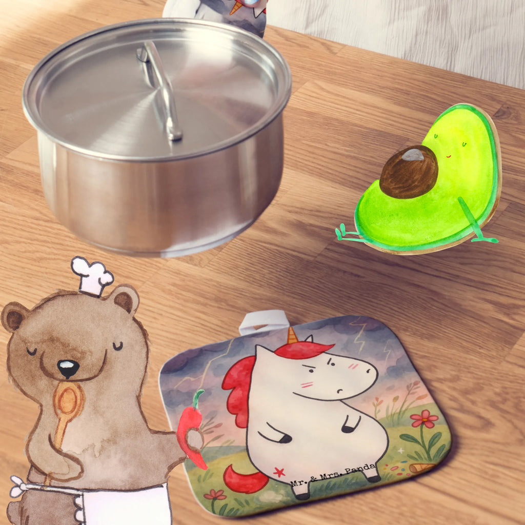 2-elementowy zestaw podkładek pod garnki Jednorożec gniew Design Jednorożec, jednorożce, dekoracje jednorożca, jednorożec