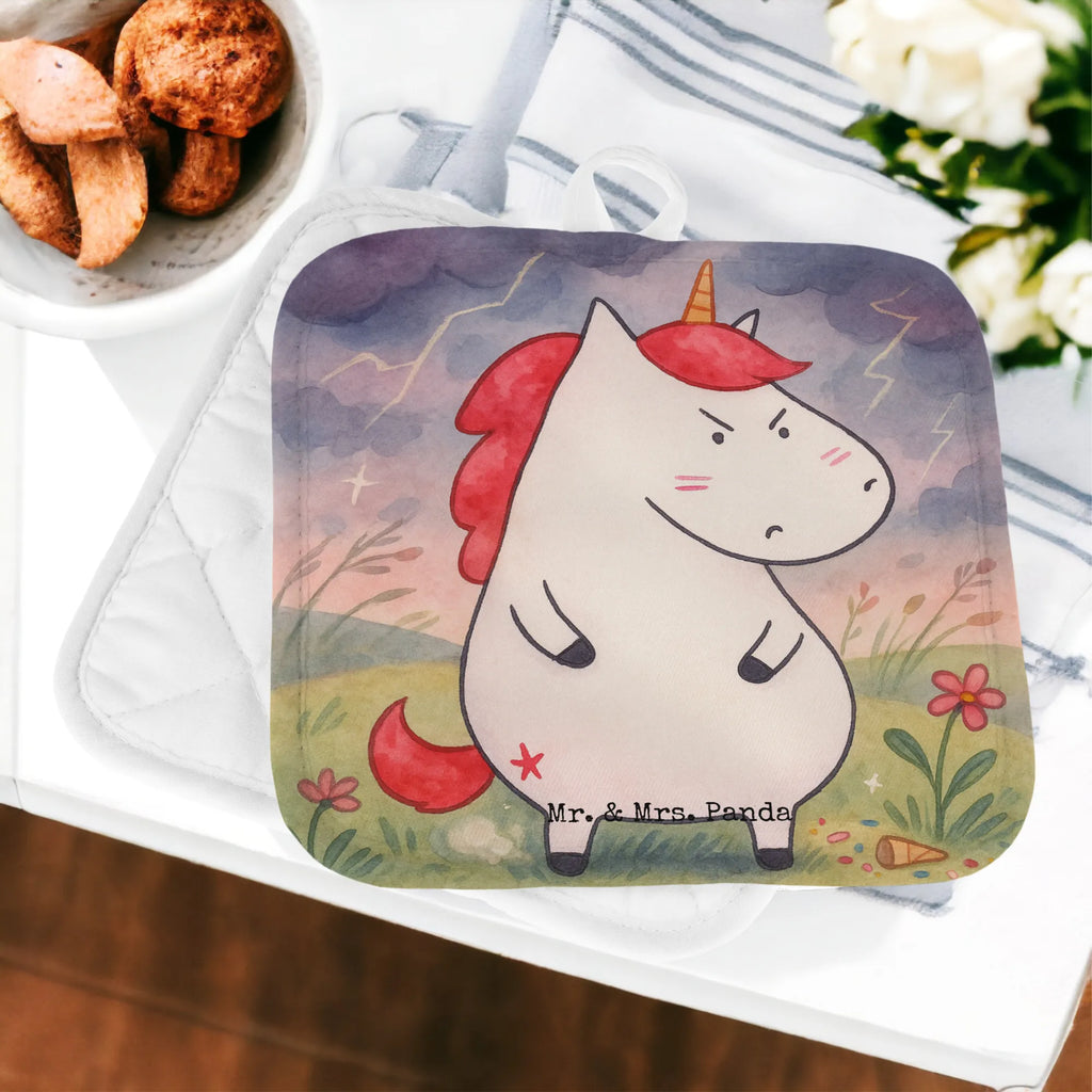 2-elementowy zestaw podkładek pod garnki Jednorożec gniew Design Jednorożec, jednorożce, dekoracje jednorożca, jednorożec