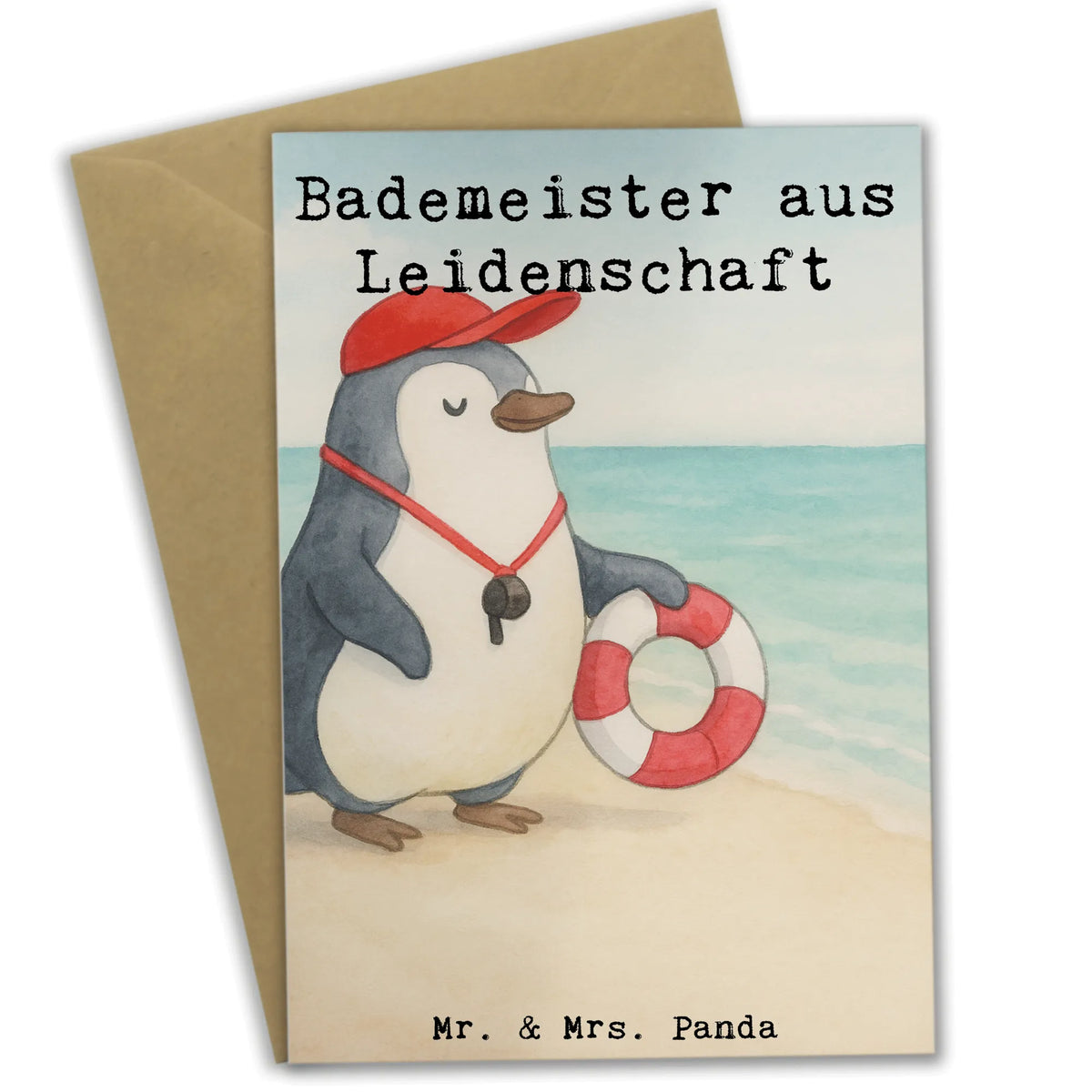 Greetings card Lifeguard Passion Design greeting card, wedding card, invitation card, birthday card, folding card, gift, gift idea, best, farewell gift, passing exam, anniversary, retirement, promotion, job start, sayings, funny, profession