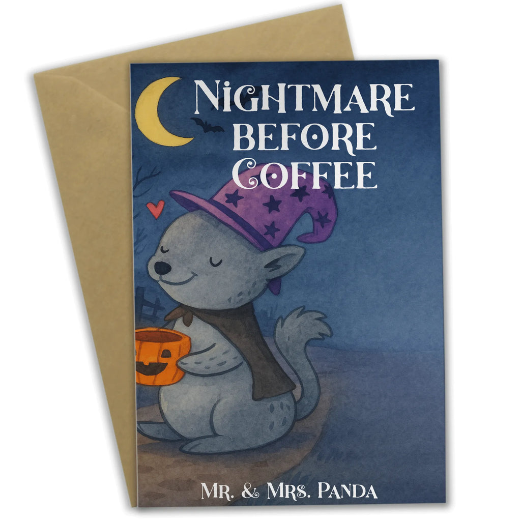 Grußkarte Kater Kaffee Design Geburtstagskarte, Ansichtskarten, Glückwunschkarte, Grußkarte, Hochzeitskarte, Einladungskarte, Klappkarte, Karte, Halloween, Deko, Martinssingen, Dekoration, Geschenke, Schenken, Kater, Kaffee, Hexe, Magie