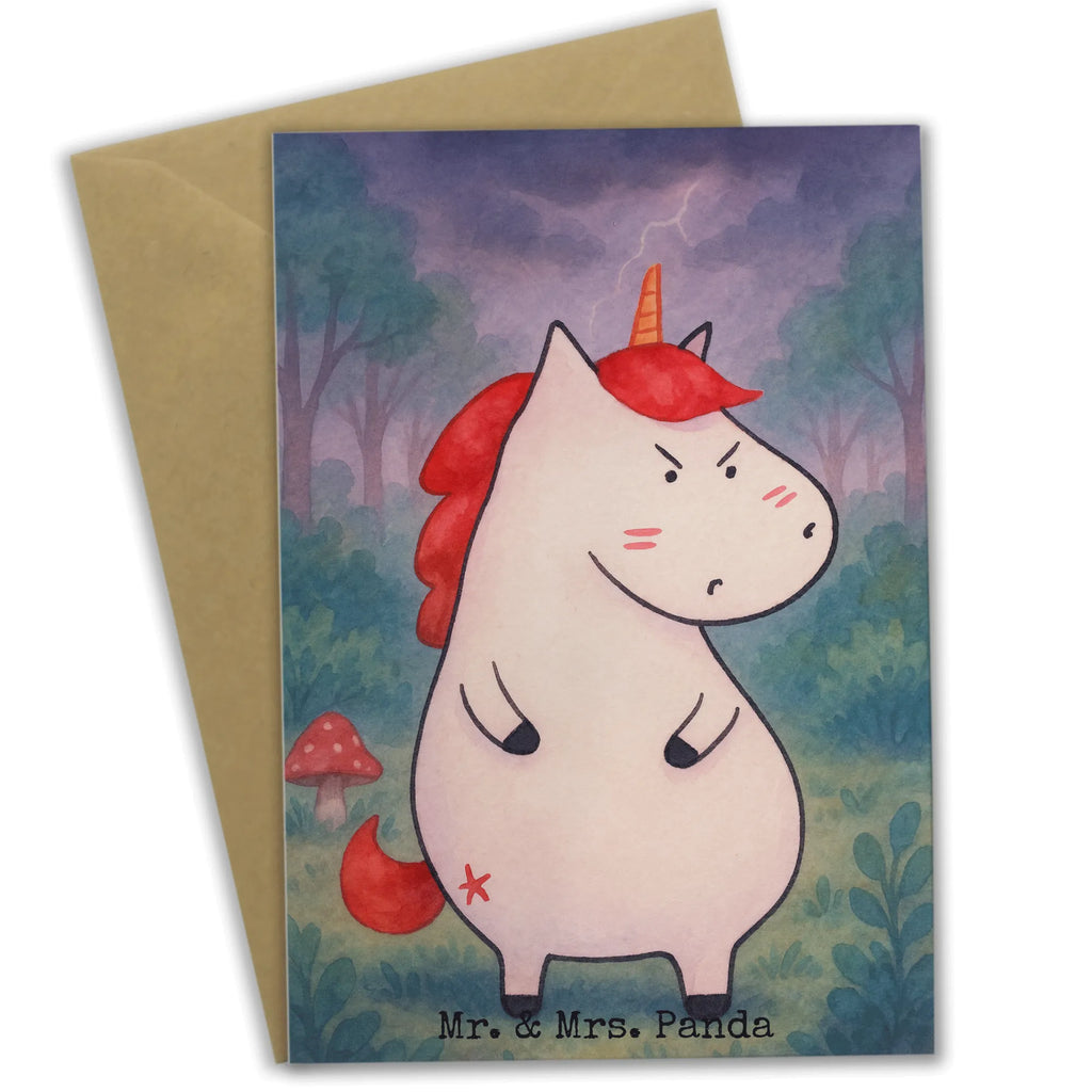 Kartka okolicznościowa Jednorożec gniew Design Jednorożec, jednorożce, dekoracje jednorożca, jednorożec