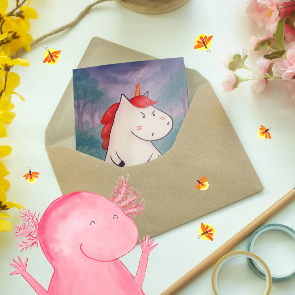 Kartka okolicznościowa Jednorożec gniew Design Jednorożec, jednorożce, dekoracje jednorożca, jednorożec