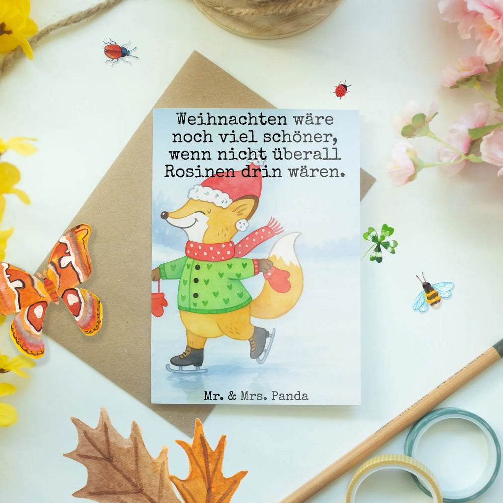 Grußkarte Fuchs  Schlittschuhe Design Ansichtskarten, Hochzeitskarte, Klappkarte, Karte, Einladungskarte, Grußkarte, Glückwunschkarte, Geburtstagskarte, Winter, Weihnachten, Weihnachtsdeko, Nikolaus, Advent, Heiligabend, Wintermotiv, Weihnachtszeit, Weihnachtstage, Tannenbaum, Weihnachtsmann, Weihnachtsbaum
