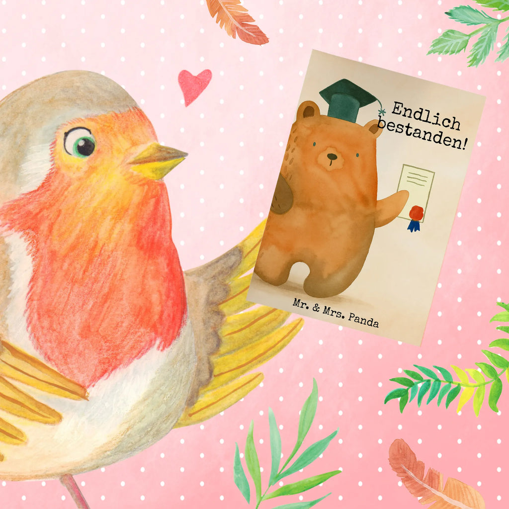 Grußkarte Bär Prüfung Design Grußkarte, Klappkarte, Einladungskarte, Glückwunschkarte, Hochzeitskarte, Geburtstagskarte, Karte, Ansichtskarten, Bär, Teddy, Teddybär, Abitur, Prüfungen, Prüfung bestanden, Abschluss, Zeugnis, Abschlusszeugnis