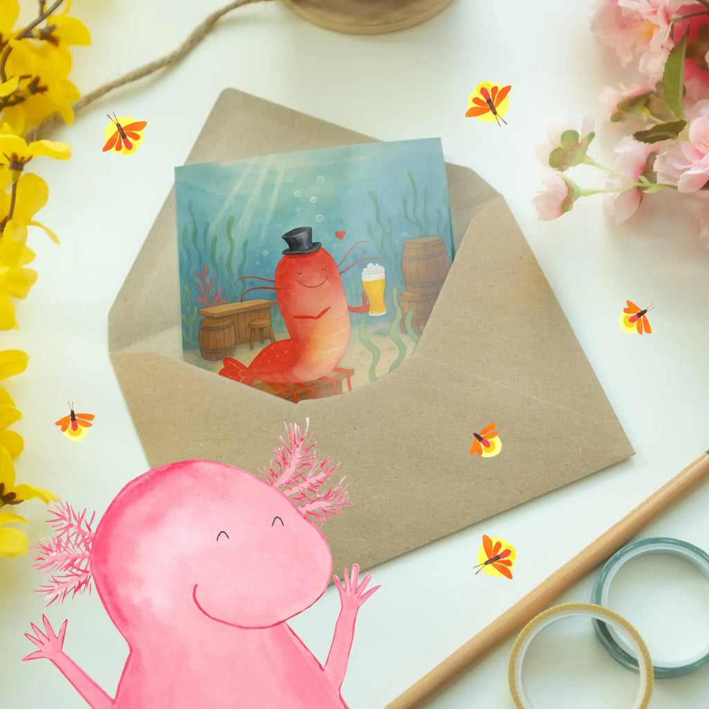 Grußkarte Hummer Weizen Design Ansichtskarten, Einladungskarte, Klappkarte, Glückwunschkarte, Karte, Hochzeitskarte, Grußkarte, Geburtstagskarte, Meerestiere, Meer, Urlaub, Junggeselle, Wirtschaft, Männerhaushalt, Garnelen, Kochen, Bier, Kneipe, Gasthaus, Junggesellin, Garnele, Bierliebhaber