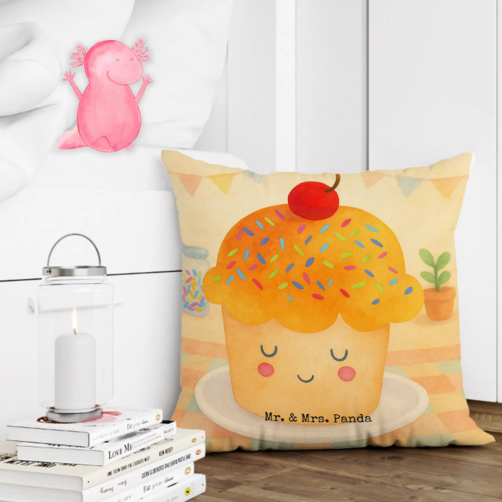 Cushion Cupcake Design sofa, 40 x 40, settee, couch, Pillow, pillow case, 40x40, fluffy, bed, cushion, soft, bedroom, pillows, pad, small animals, cute, funny, cute animal motives, hand drawn, small world, funny sayings, good mood, happy, gifts, gift ideas, special gifts, animal lover, card, Cupcakes, Motivation Sayings, Kitchen Decoration, Wonder, Present Cook, Baking Present, Muffin, Kitchen Saying