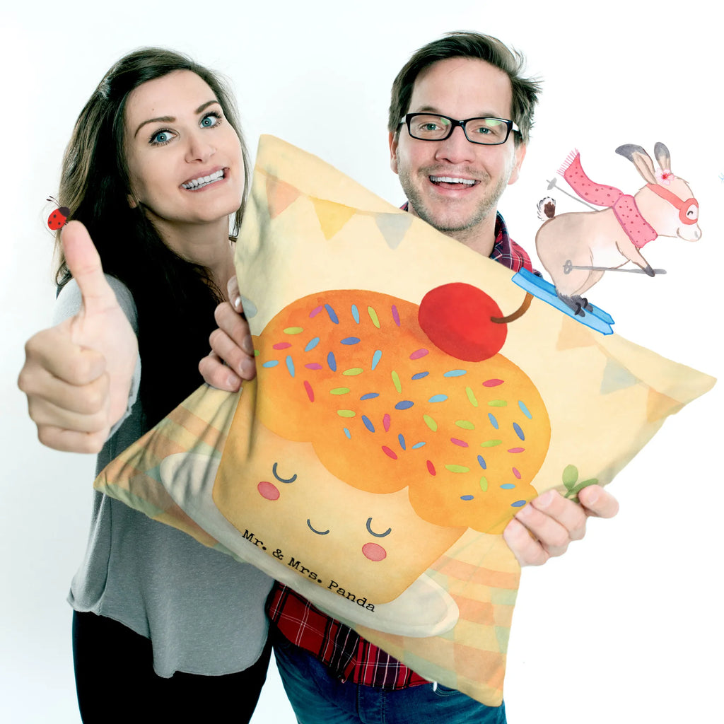 Cushion Cupcake Design sofa, 40 x 40, settee, couch, Pillow, pillow case, 40x40, fluffy, bed, cushion, soft, bedroom, pillows, pad, small animals, cute, funny, cute animal motives, hand drawn, small world, funny sayings, good mood, happy, gifts, gift ideas, special gifts, animal lover, card, Cupcakes, Motivation Sayings, Kitchen Decoration, Wonder, Present Cook, Baking Present, Muffin, Kitchen Saying