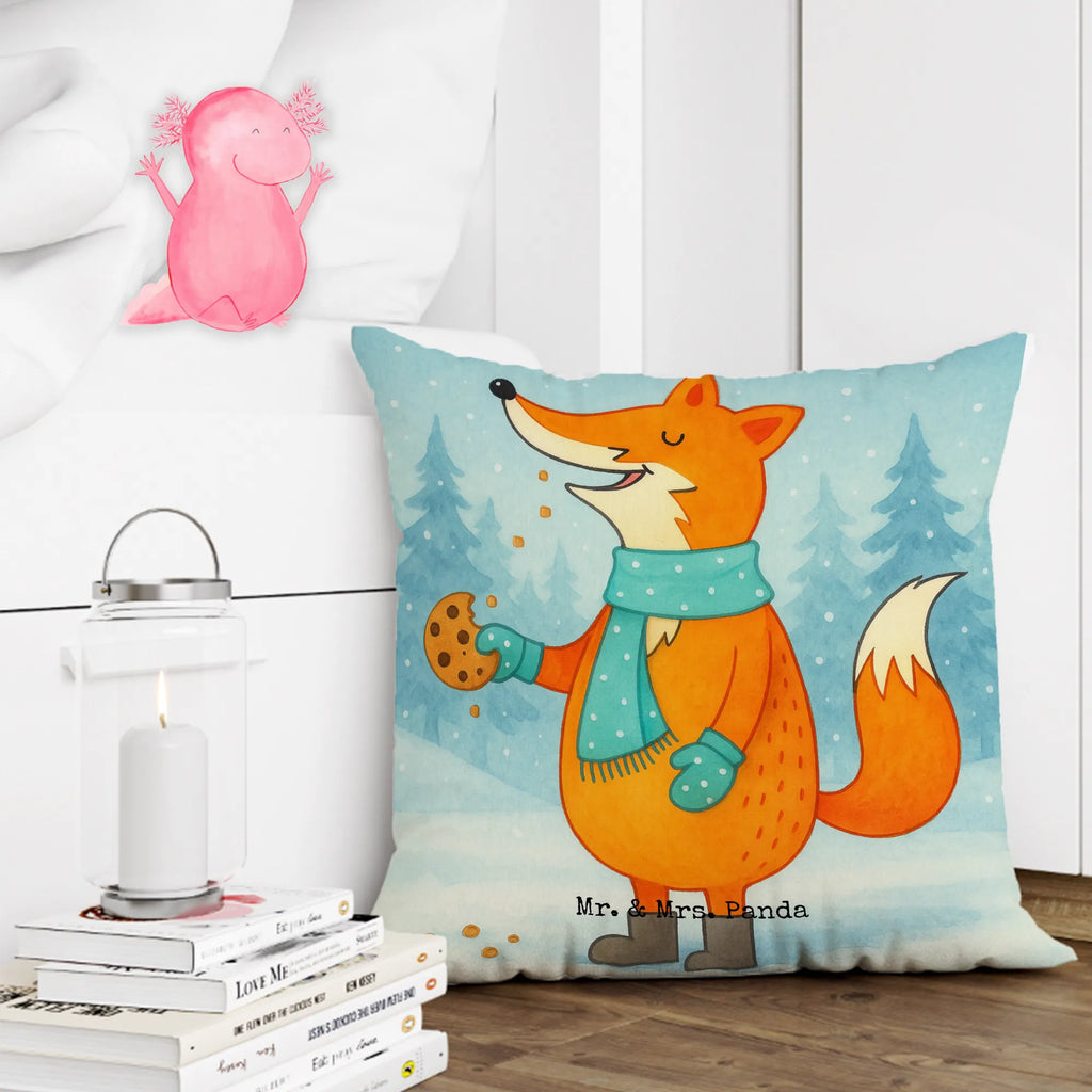Cushion Fox cookie jar Design bed, Pillow, soft, fluffy, 40x40, pad, pillows, cushion, bedroom, settee, couch, sofa, 40 x 40, pillow case, Winter, Christmas, Christmas time, snow