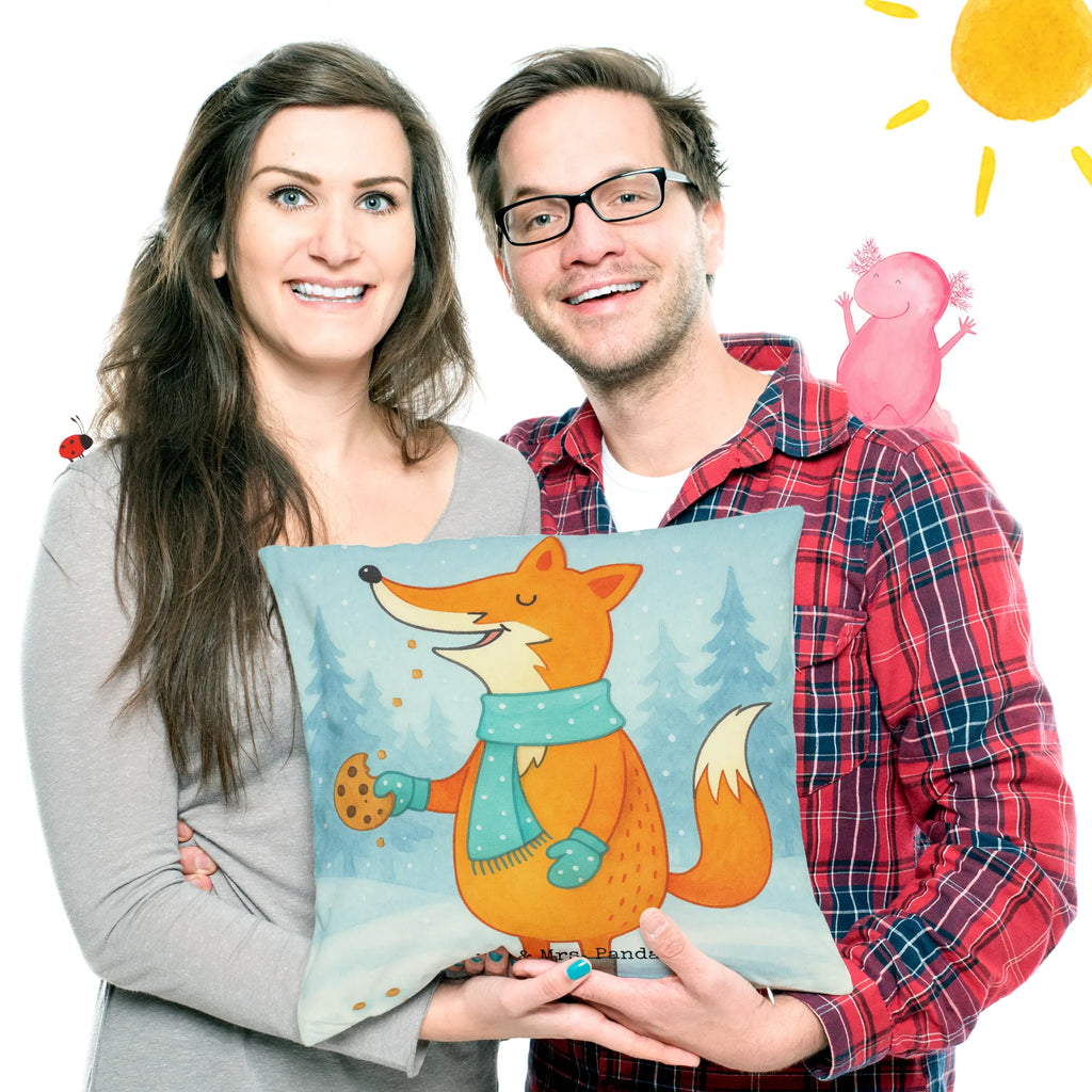 Cushion Fox cookie jar Design bed, Pillow, soft, fluffy, 40x40, pad, pillows, cushion, bedroom, settee, couch, sofa, 40 x 40, pillow case, Winter, Christmas, Christmas time, snow