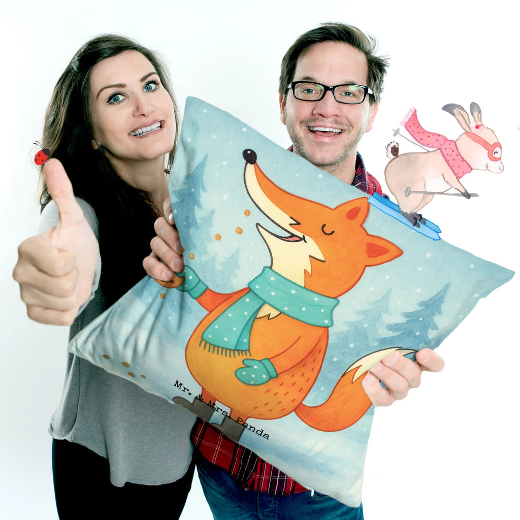 Cushion Fox cookie jar Design bed, Pillow, soft, fluffy, 40x40, pad, pillows, cushion, bedroom, settee, couch, sofa, 40 x 40, pillow case, Winter, Christmas, Christmas time, snow