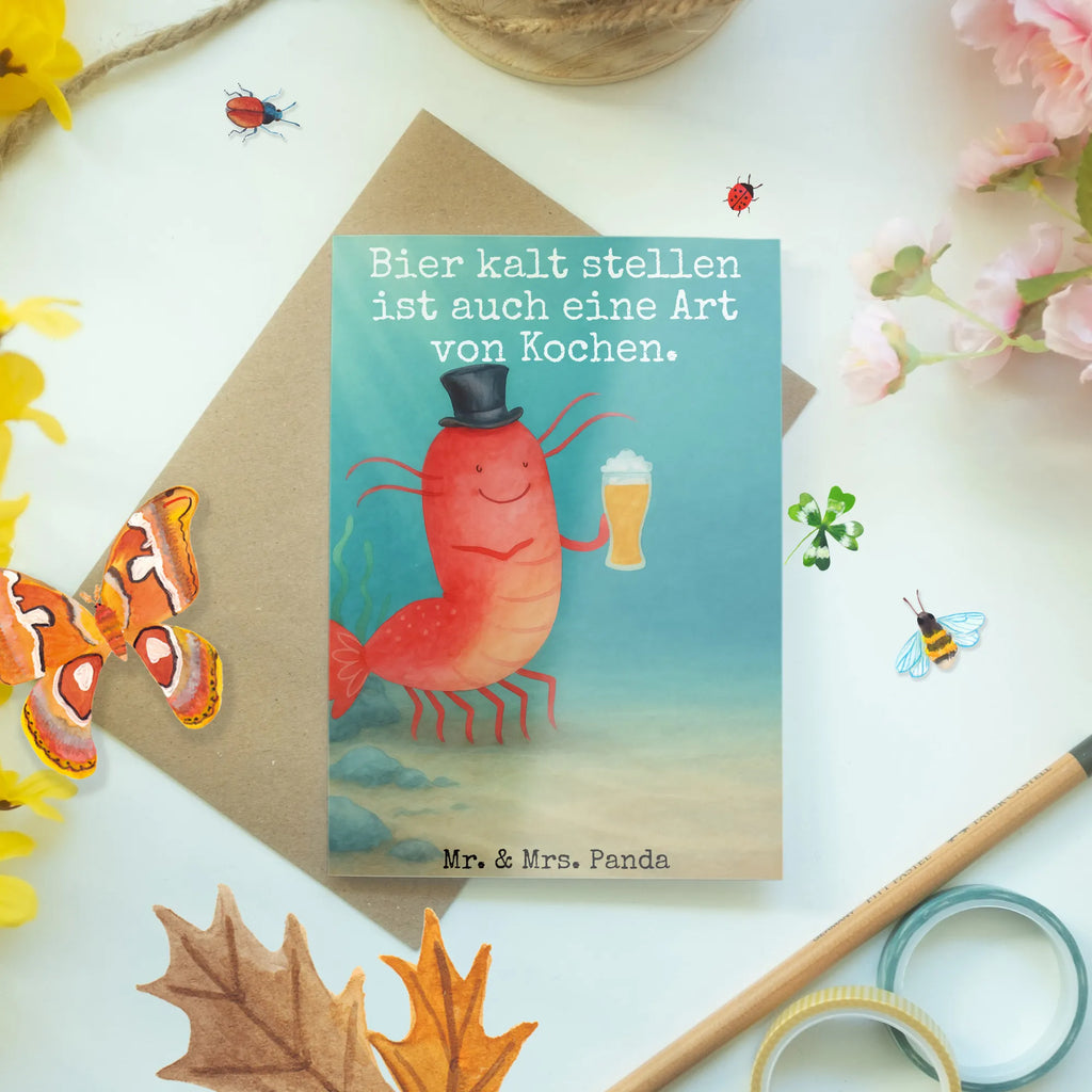 Grußkarte Hummer Weizen Design Ansichtskarten, Einladungskarte, Klappkarte, Glückwunschkarte, Karte, Hochzeitskarte, Grußkarte, Geburtstagskarte, Meerestiere, Meer, Urlaub, Junggeselle, Wirtschaft, Männerhaushalt, Garnelen, Kochen, Bier, Kneipe, Gasthaus, Junggesellin, Garnele, Bierliebhaber