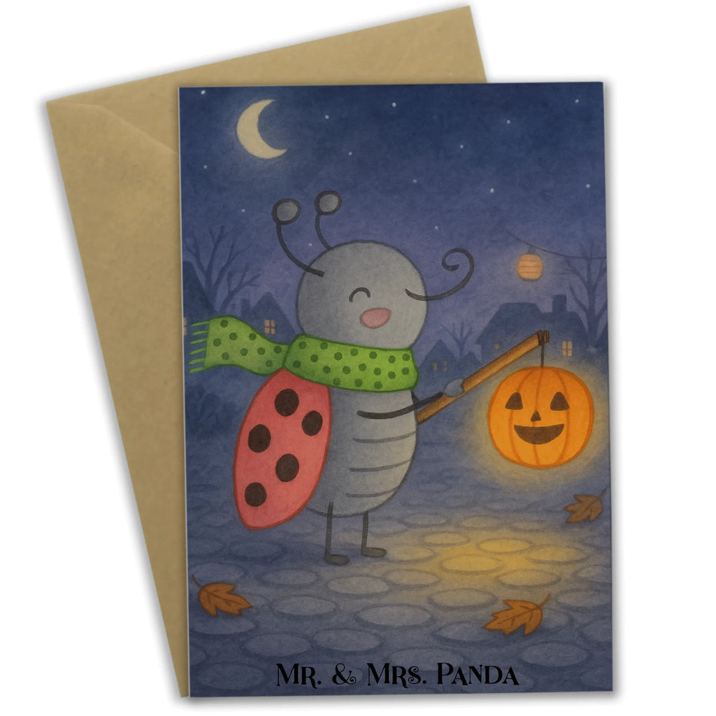 Grußkarte Smörle Laterne Design Klappkarte, Karte, Hochzeitskarte, Ansichtskarten, Geburtstagskarte, Grußkarte, Glückwunschkarte, Einladungskarte, Halloween, Deko, Martinssingen, Dekoration, Geschenke, Schenken, Marienkäfer, Laterne, Herbst