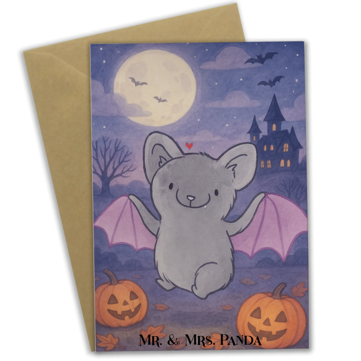 Greetings card Bat Classic Design folding card, greeting card, invitation card, wedding card, birthday card, Halloween, decoration, Martin singing, decor, gifts, giving