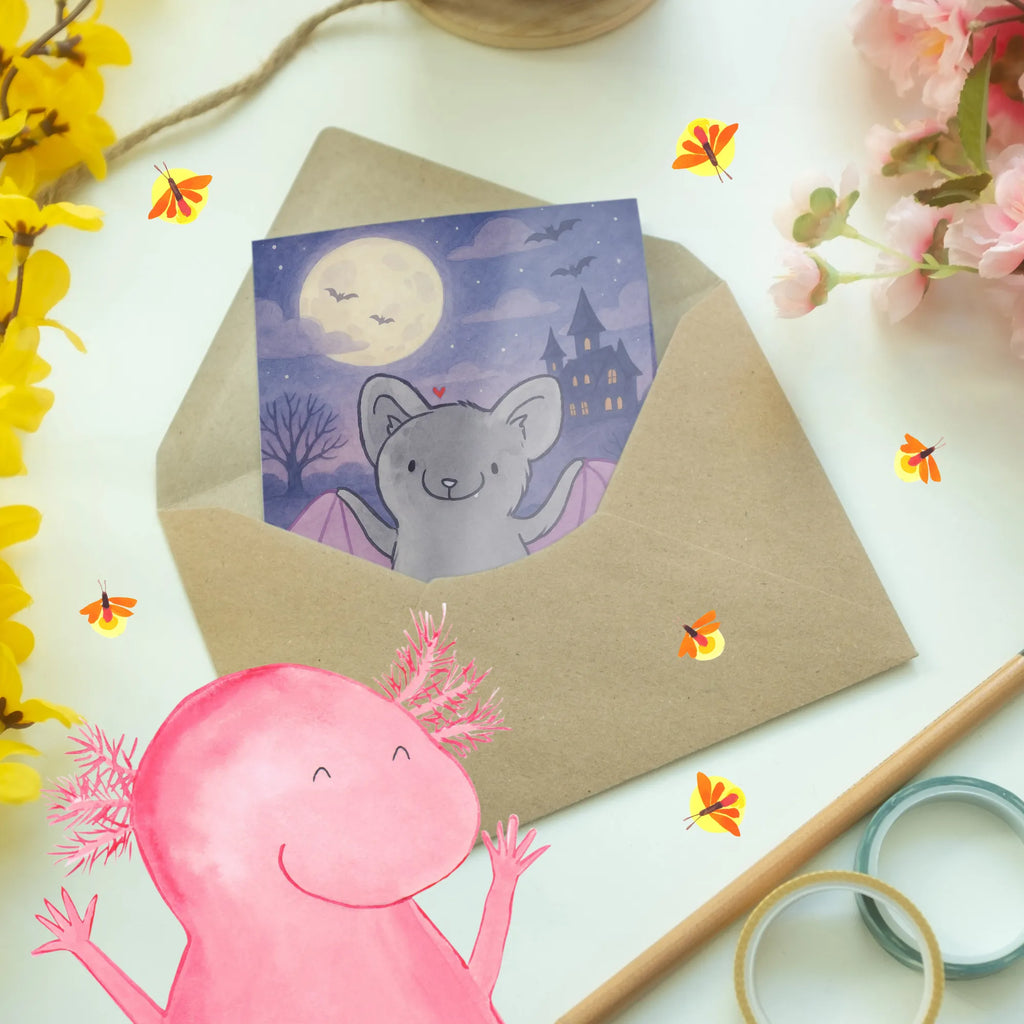 Grußkarte Fledermaus Classic Design Karte, Klappkarte, Einladungskarte, Grußkarte, Glückwunschkarte, Geburtstagskarte, Ansichtskarten, Hochzeitskarte, Halloween, Deko, Martinssingen, Dekoration, Geschenke, Schenken