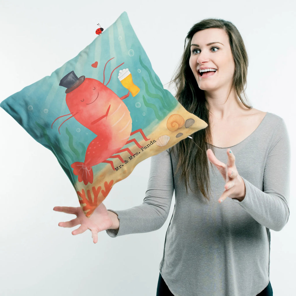 Cushion lobster Wheat Design couch, bed, bedroom, 40 x 40, Pillow, 40x40, soft, cushion, pad, settee, pillows, pillow case, fluffy, sofa, Seafood, aquatic animals, ocean, sea, fish, shells, corals, reef, whale, narwhal, sea urchin, lobster, platypus, turtle, manatee, crocodile, orca, shrimp, gifts for seafood lovers, water world, underwater animals, underwater world, vacation, deep sea, seafood fans, gift ideas, seafood decoration, seafood posters, men's household, pub, inn, beer lover, beer, bachelor, bachelorette, economy, cooking, restaurant