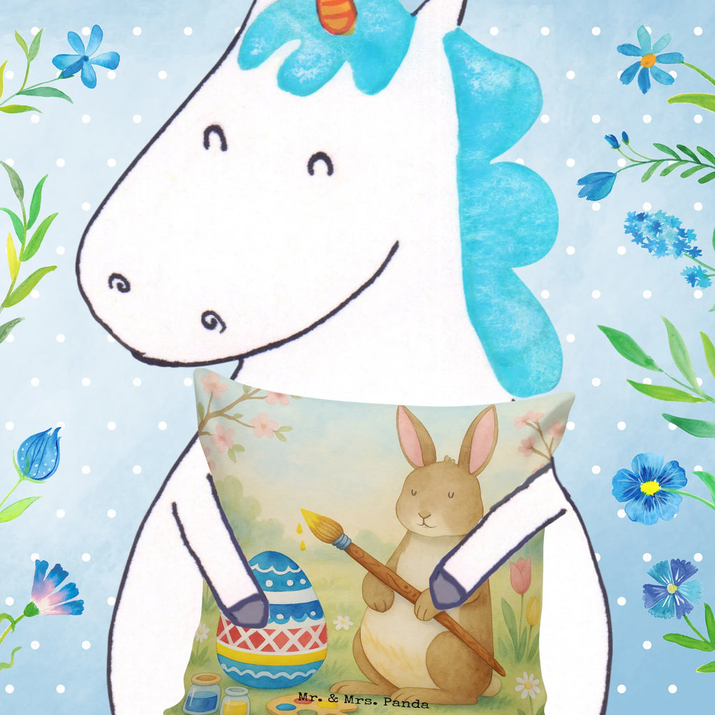 Cushion Hare painting eggs Design pad, 40x40, sofa, Pillow, pillow case, bedroom, settee, couch, fluffy, cushion, bed, pillows, soft, 40 x 40, Easter, Easter bunny, Easter flower, rabbit, egg painting, painted Easter eggs, Happy Easter, Easter greetings, Easter egg