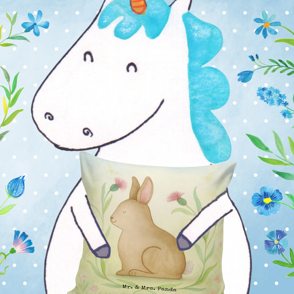 Cushion Hare Sit Design cushion, pillow case, couch, fluffy, sofa, bed, pad, 40x40, soft, pillows, Pillow, bedroom, 40 x 40, settee, Easter, Easter bunny, Easter flower, Greetings, Easter greetings, Hare, Happy Easter, Love, Rabbit